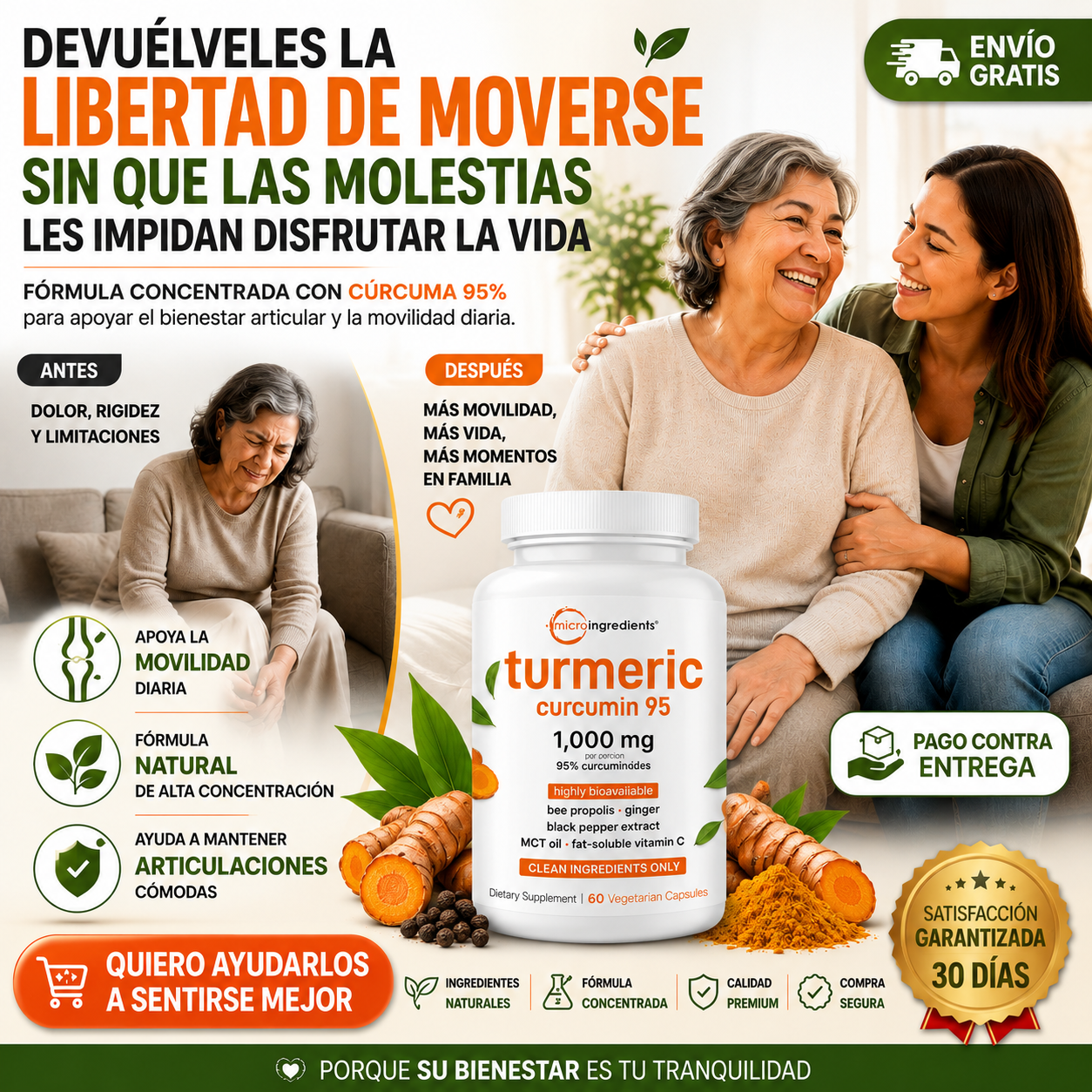 TURMERIC CURCUMIN 95 - ✨EL ANTIINFLAMATORIO NATURAL MAS POTENTE✨
